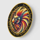 John 3:16 Christlich Marine Majesty Betta Fish Große Wanduhr (Winkel)