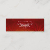 John-3:16 - christlich mini visitenkarte (Rückseite)