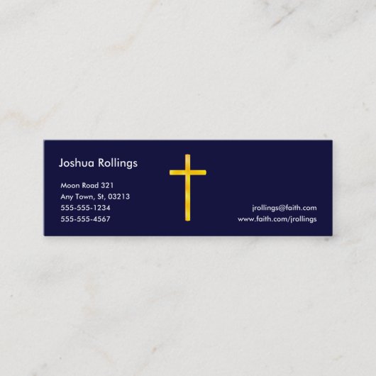 John-3:16 - christlich mini visitenkarte (Vorderseite)