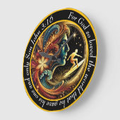 John 3:16 Christlich Surfboard Große Wanduhr (Winkel)