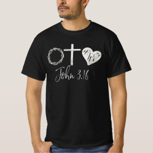 John 3,16 Christlich T-Shirt