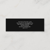 John-3:16 - christliche Geschäfts-Karte Mini Visitenkarte (Rückseite)