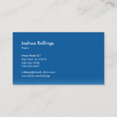 John-3:16 - christliche Geschäfts-Karte Visitenkarte (Rückseite)