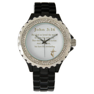 John 3:16 christliche Geschenke Armbanduhr