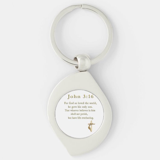 John 3:16 christliche Geschenke Schlüsselanhänger (Vorderseite)