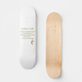 John 3:16 christliche Geschenke Skateboard (Vorderseite)
