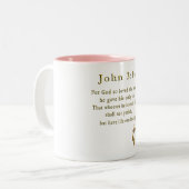 John 3:16 christliche Geschenke Zwei-Tone-Kaffee-T Zweifarbige Tasse (Vorderseite Links)