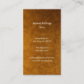 John-3:16 - christliche Goldgeschäfts-Karte Visitenkarte (Rückseite)