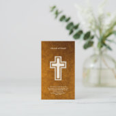 John-3:16 - christliche Goldgeschäfts-Karte Visitenkarte (Stehend Vorderseite)