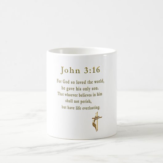 John 3:16 Christliche Kaffee-Tasse Kaffeetasse (Mittel)