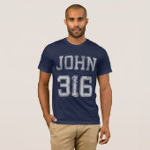 John-3:16 christlicher Fußball-Sport-Fan T-Shirt (Vorne ganz)
