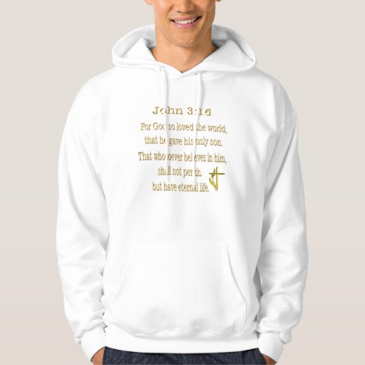 John 3:16 Christlicher T - Shirt (Vorderseite)