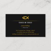 John 3:16 | Christliches Fischkreuz Visitenkarte (Vorderseite)