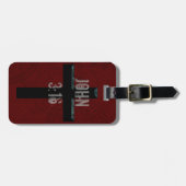 John-3:16 christliches Kreuz Gepäckanhänger (Vorderseite horizontal)