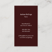 John-3:16 - christliches Kreuz Visitenkarte (Rückseite)