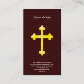 John-3:16 - christliches Kreuz Visitenkarte (Vorderseite)