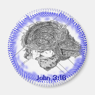 John 3:16 Crucifiction Magnet
