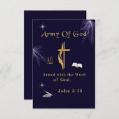 John 3:16 dankeskarte (Vorne/Hinten)