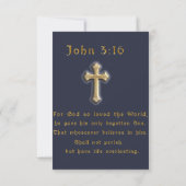 John 3:16 dankeskarte (Rückseite)