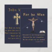 John 3:16 dankeskarte (Vorne/Hinten)