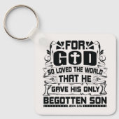 John 3:16 Denn Gott liebte die Welt so Christlich Schlüsselanhänger (Vorderseite)