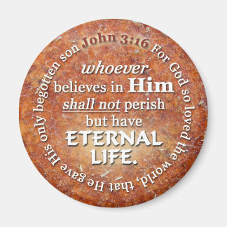 John 3:16 Denn Gott liebte so das Verse der Weltbi Magnet