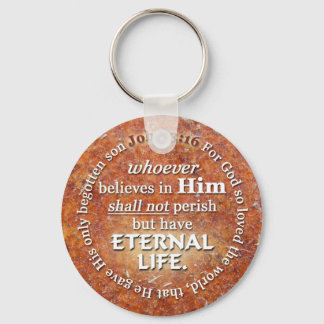 John 3:16 Denn Gott liebte so das Verse der Weltbi Schlüsselanhänger