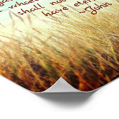 John 3:16 Denn Gott liebte so die Welt, Bibel Vers Poster (Ecke)