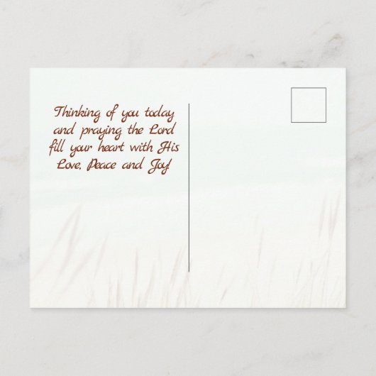 John 3:16 Denn Gott liebte so die Welt, Bibel Vers Postkarte (Rückseite)