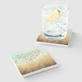 John 3:16 Denn Gott liebte so die Welt, Bibel Vers Steinuntersetzer (Seitenansicht)