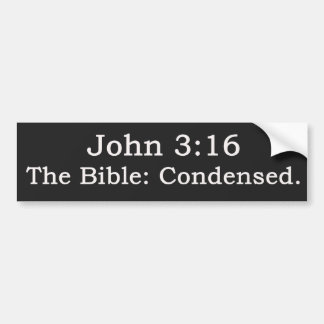 John 3:16.  Die Bibel: Zusammengefasst. Autoaufkleber