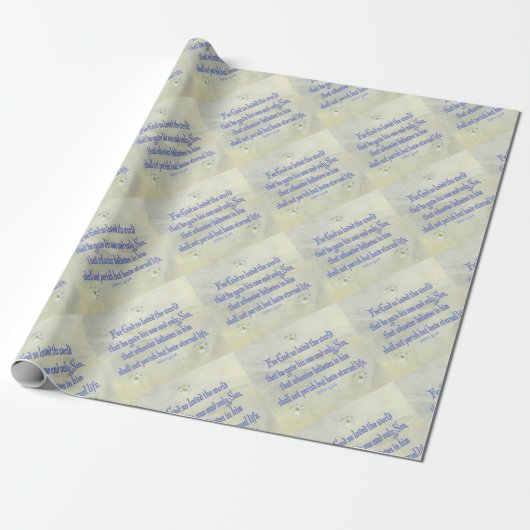 John 3:16 Dogwood Geschenkpapier (Ungerollt)