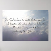 John 3:16 drucken poster (Vorne)