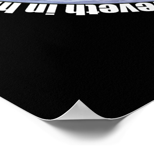 John 3:16 Earth Poster (Ecke)