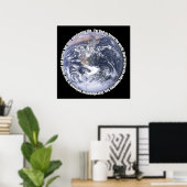 John 3:16 Earth Poster (Heimbüro)