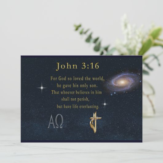 John 3:16 einladung (Stehend Vorderseite)