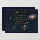 John 3:16 einladung (Vorne/Hinten)