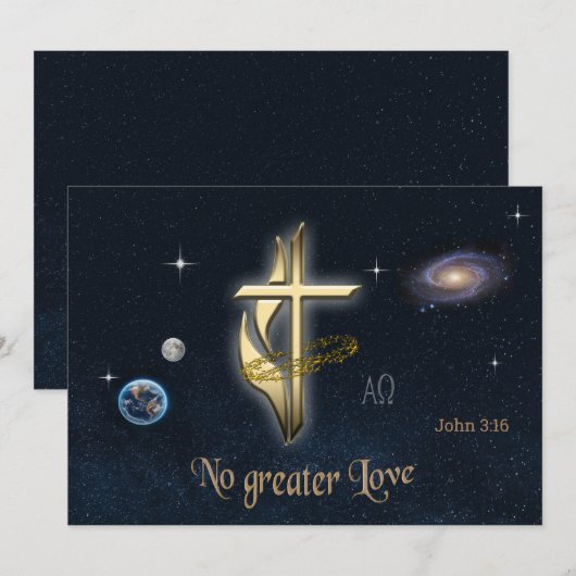 John 3:16 einladung (Vorne/Hinten)