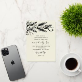 John 3:16 Elegant Moderne Kiefernkirche Christlich