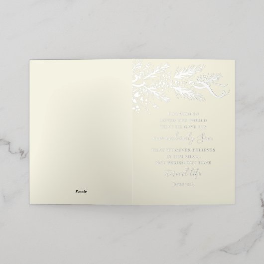 John 3:16 Elegant Moderne Kiefernkirche Christlich (Äußere Ablage)