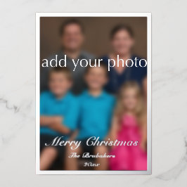 John 3:16 Elegante Moderne Vegetation Foto Weihnac Folien Feiertagskarte