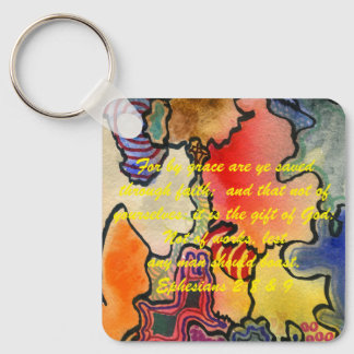 John 3:16 & Ephesians2:8 & 9 Bible-Wahrheit Schlüs Schlüsselanhänger