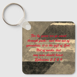John 3:16 & Ephesians2:8 & 9 Bible-Wahrheit Schlüs Schlüsselanhänger