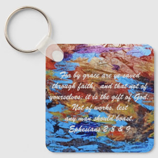 John 3:16 & Ephesians2:8 & 9 Bible-Wahrheit Schlüs Schlüsselanhänger