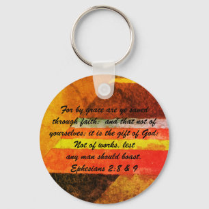 John 3:16 & Ephesians2:8 & 9 Bible-Wahrheit Schlüs Schlüsselanhänger