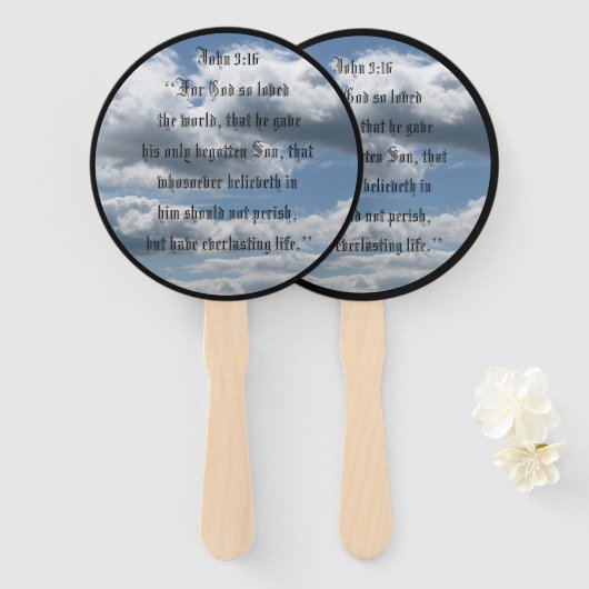 JOHN 3:16 FÄCHER (Vorne und Hinten)