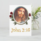 John 3:16 feiertagskarte (Stehend Vorderseite)