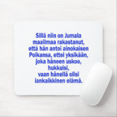 John 3:16 finnisch mousepad (Mit Mouse)