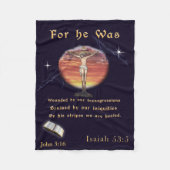 John 3:16 fleecedecke (Vorderseite)