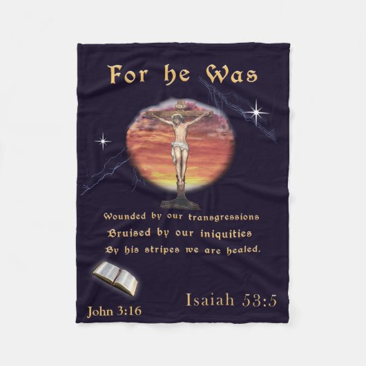 John 3:16 fleecedecke (Vorderseite)